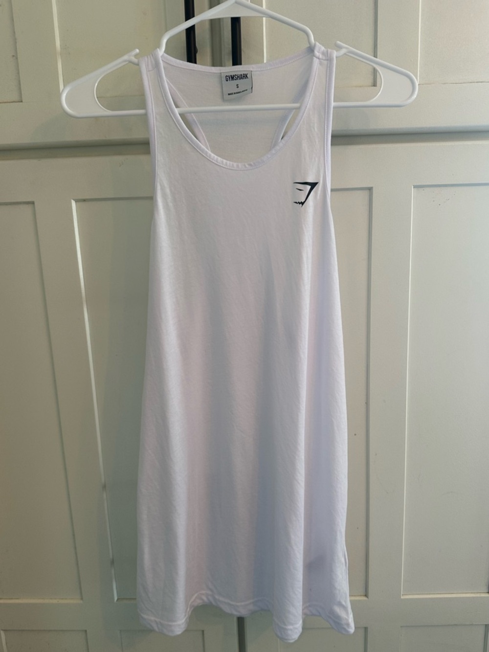 Gymshark White Racerback Training Tank Top Size Small